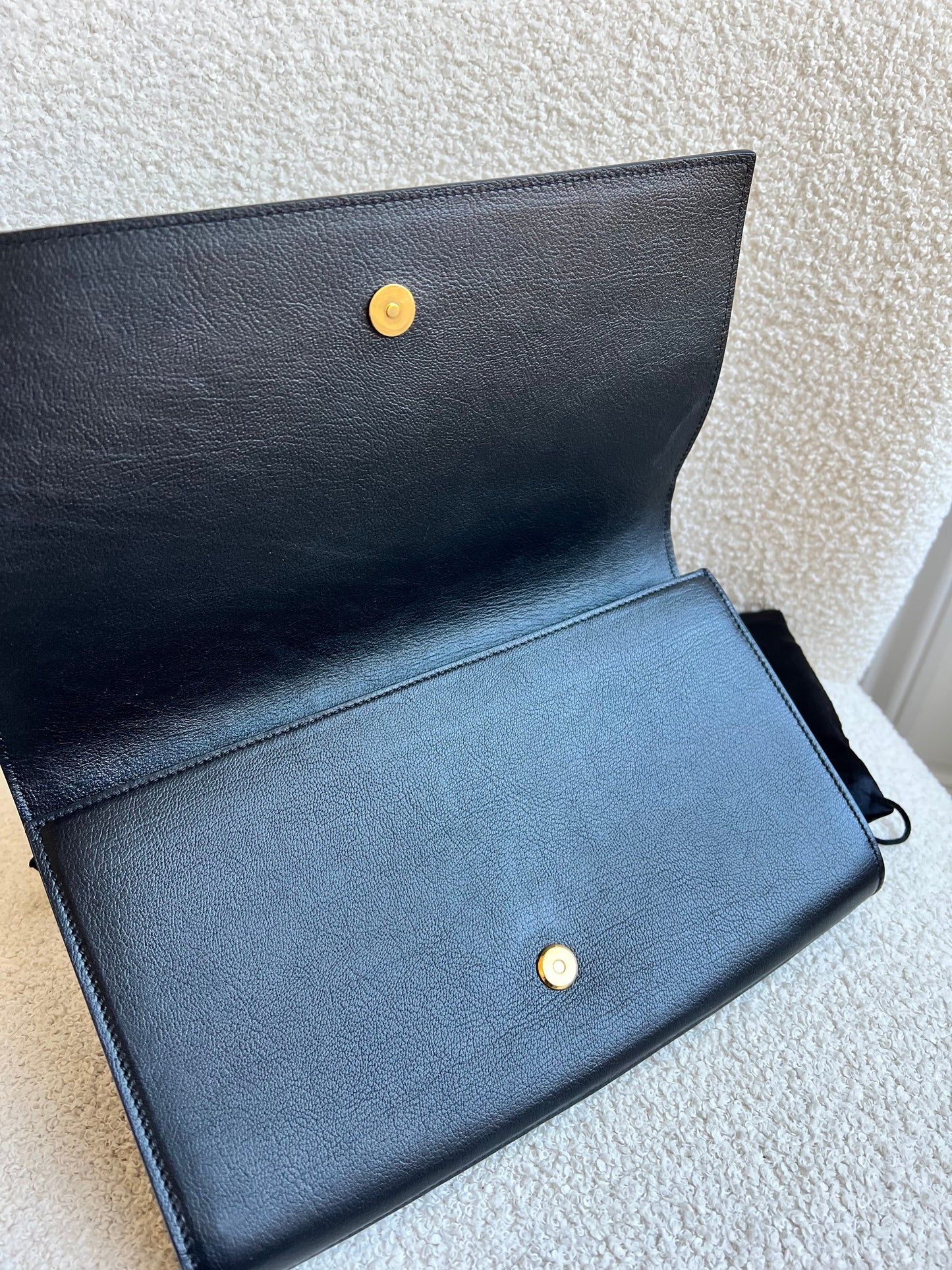 Yves Saint Laurent (YSL) Black Belle de Jour Clutch