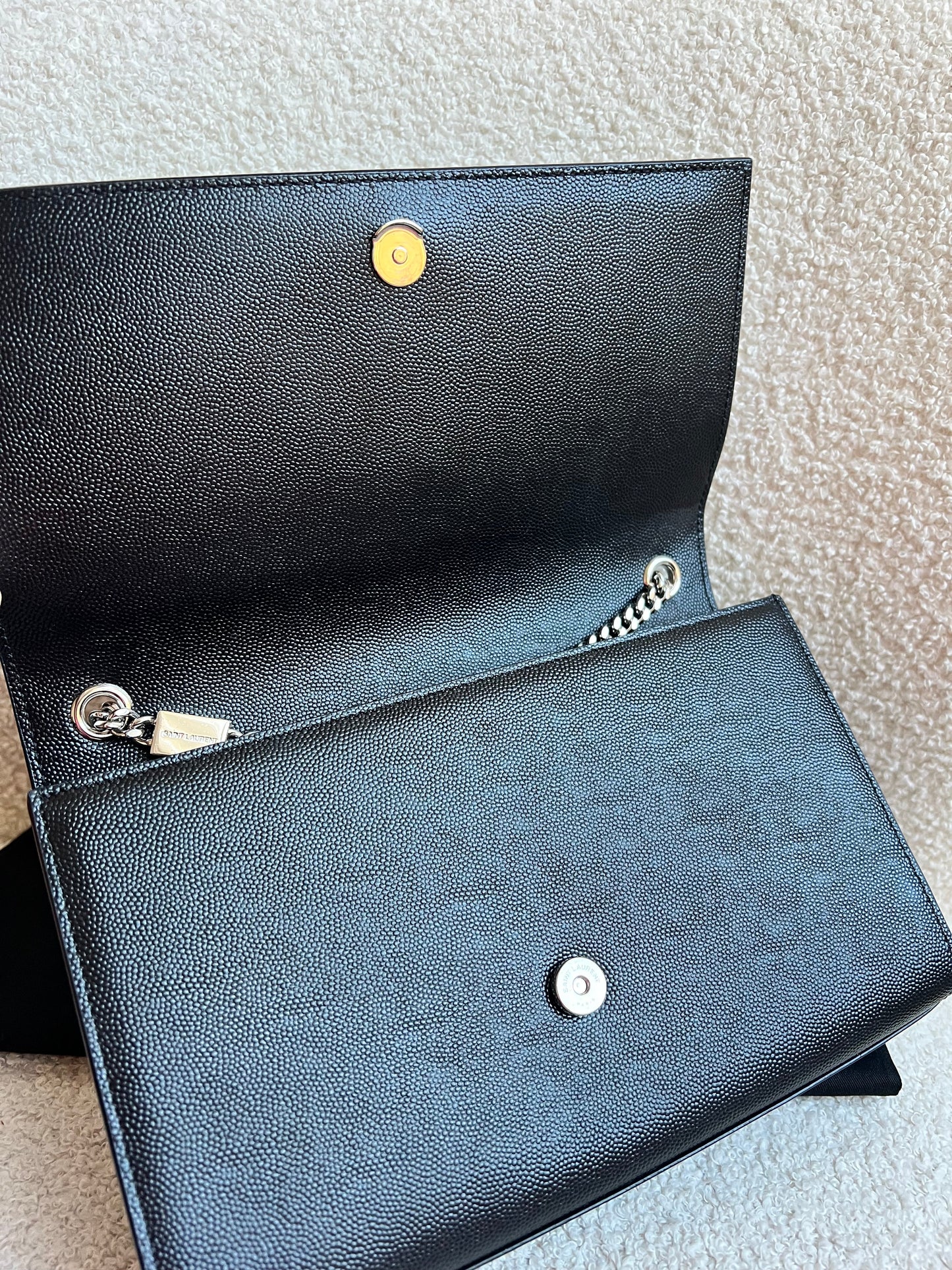 Yves Saint Laurent (YSL) Black Medium Kate with Silver Hardware (RRP £1730)