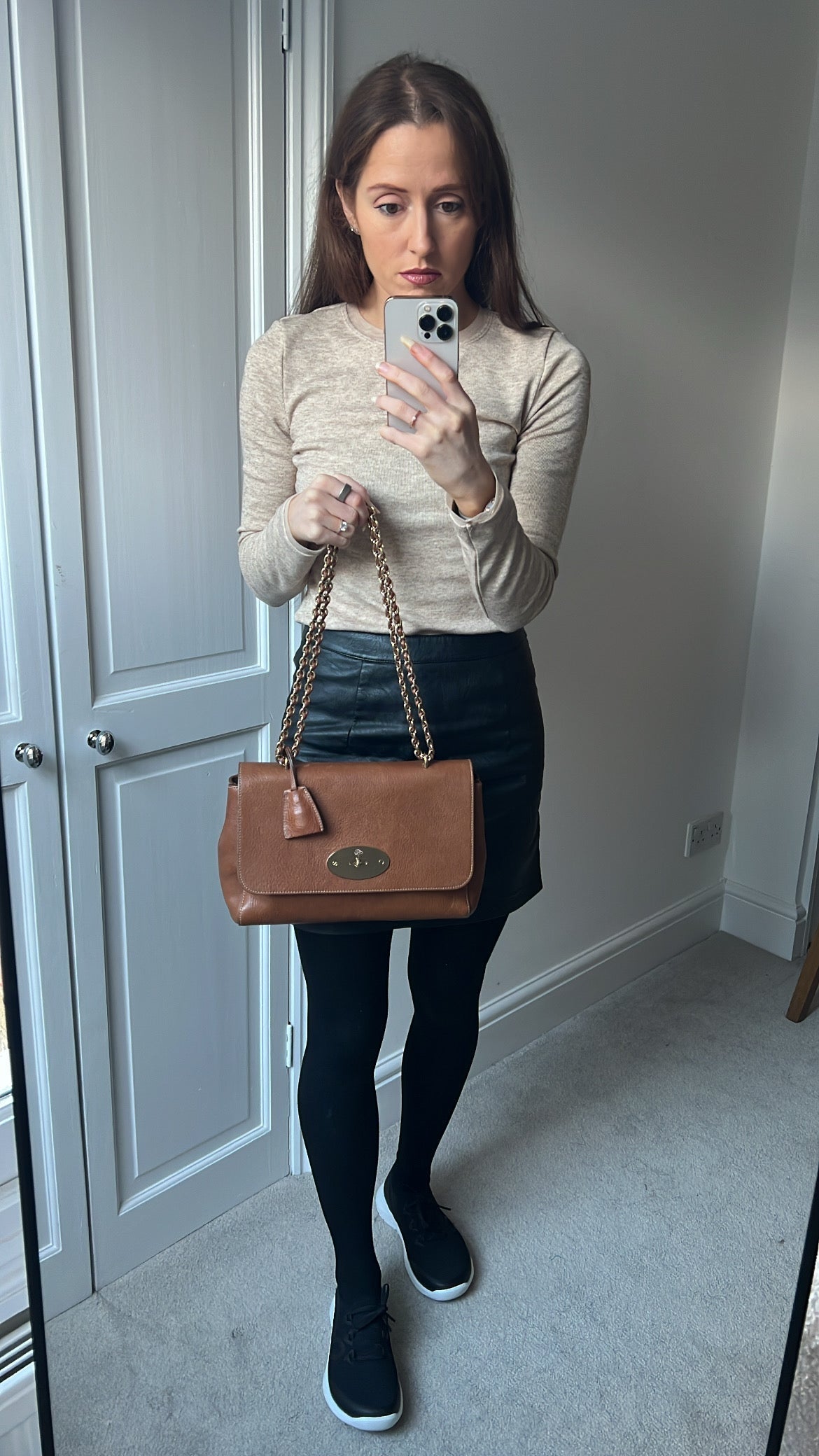 Mulberry Oak Medium Lily with Gold Hardware (RRP £1095)