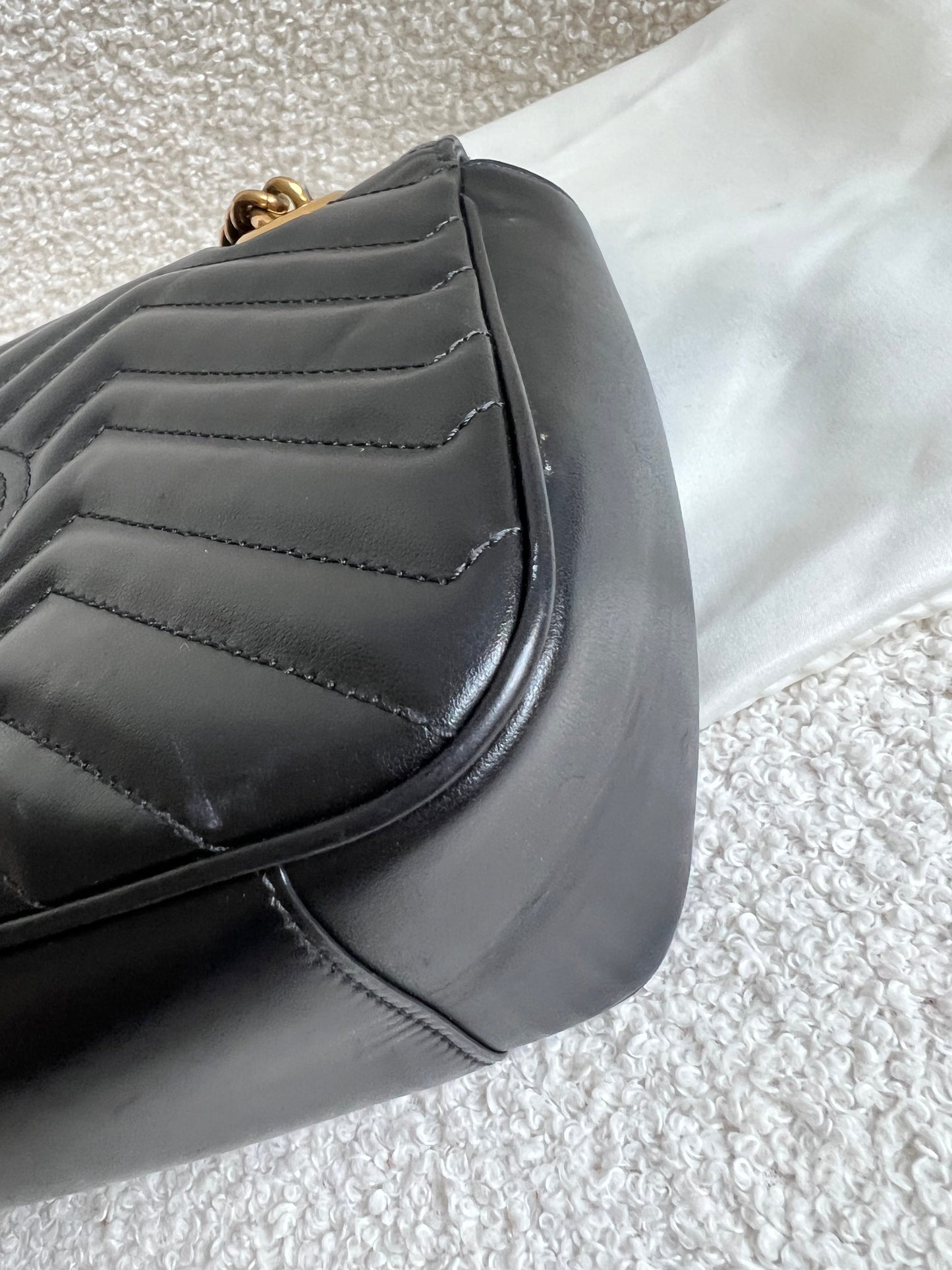 Gucci GG Black Marmont Small Shoulder Bag (RRP £2070)