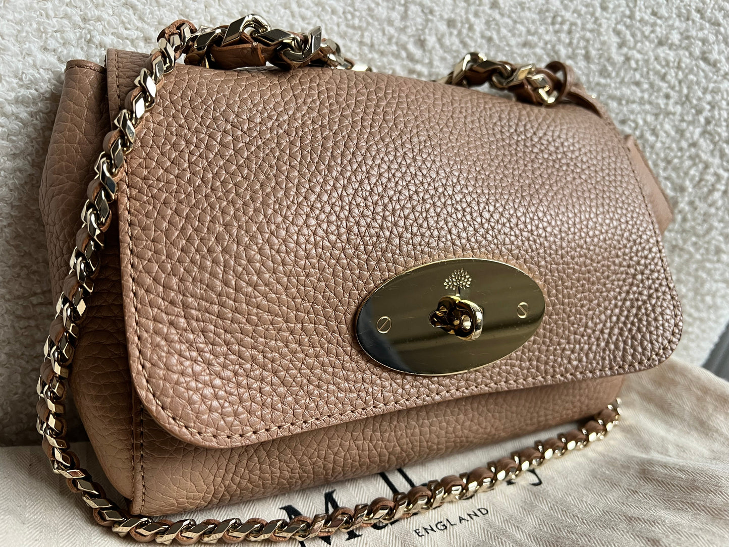 Mulberry Light Salmon Regular Top Handle Lily (RRP £1095)