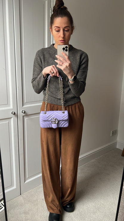 Gucci GG Purple Marmont Mini Shoulder Bag (RRP £1,890)