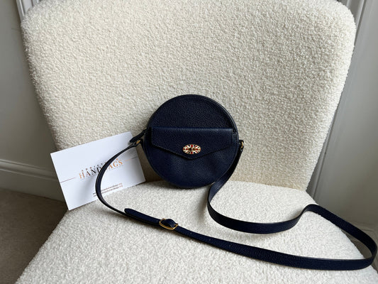 Mulberry Union Jack Midnight Darley Round Shoulder Clutch