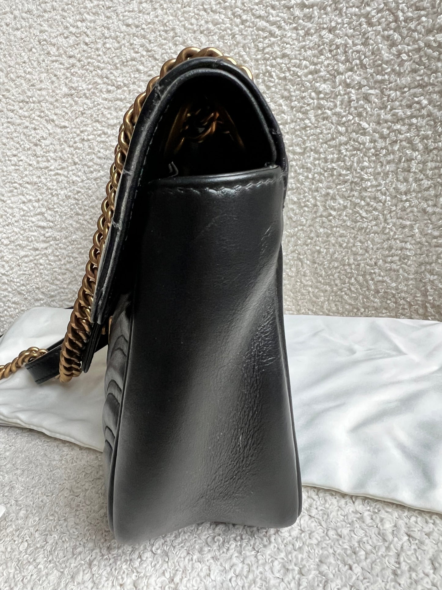Gucci GG Black Marmont Small Shoulder Bag (RRP £2070)