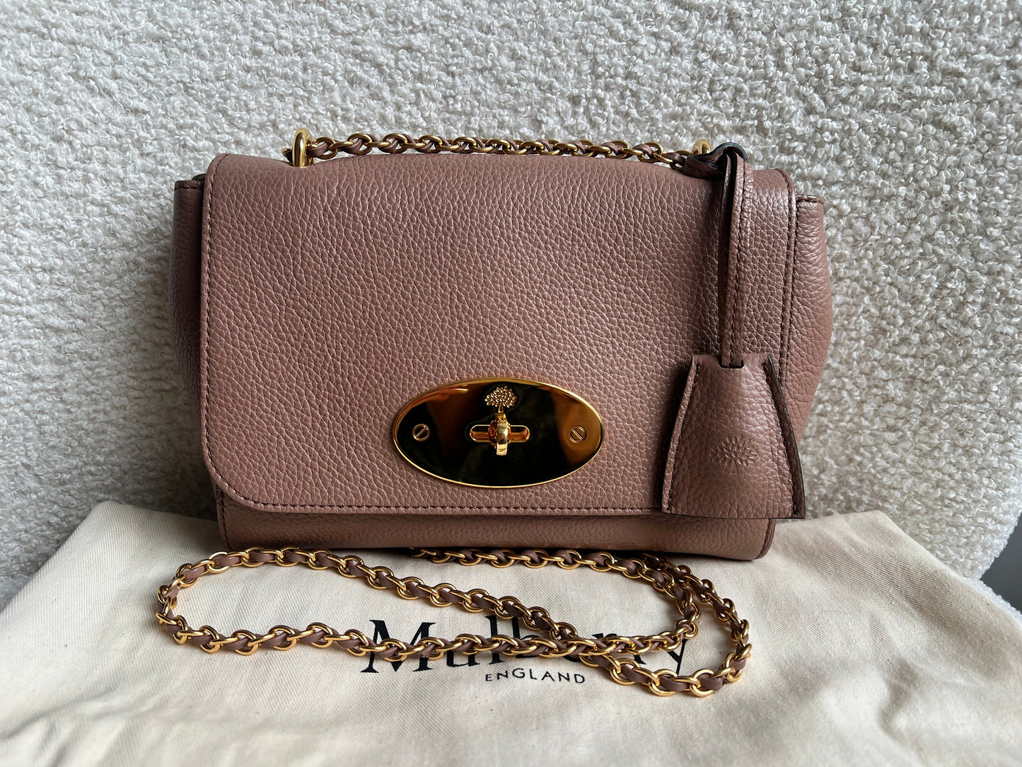 Mulberry Dark Blush Regular Lily with Gold Hardware (RRP £995)