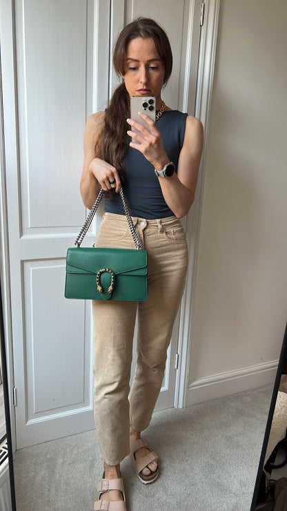 Gucci Dionysus GG Green Small Shoulder Bag (RRP £2,670)