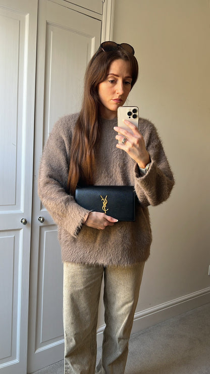 Yves Saint Laurent (YSL) Black Kate Clutch (RRP £1,190)