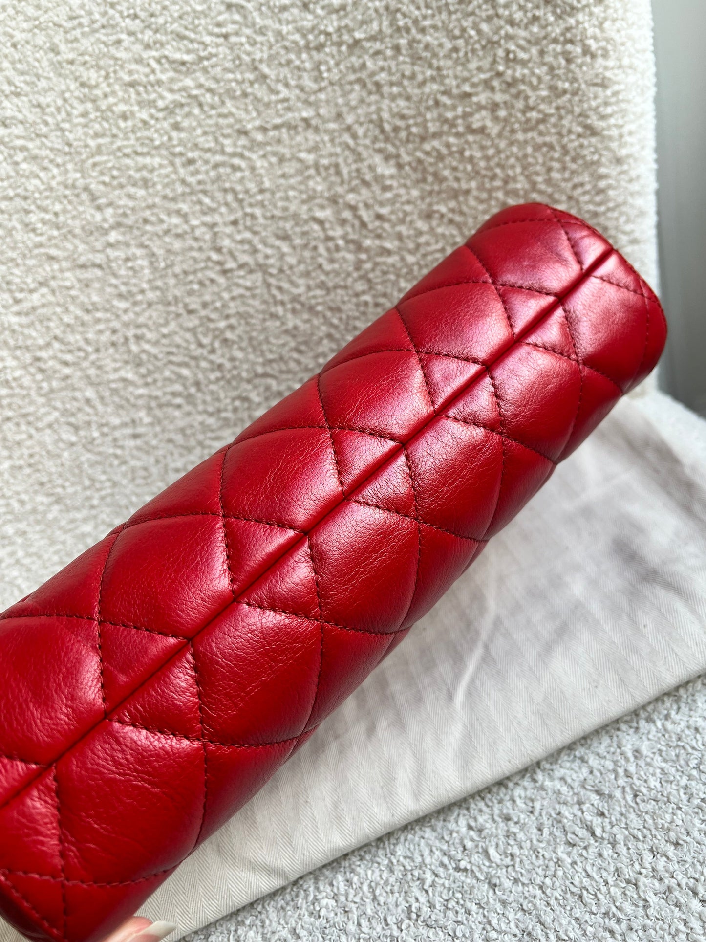 Mulberry Scarlet Red Quilted Medium Lily with Gold Hardware (RRP £1095)