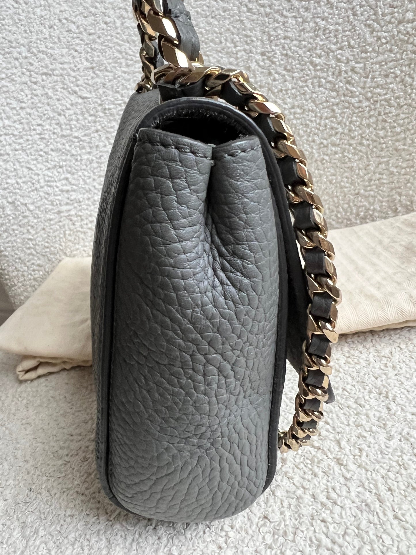Mulberry Solid Grey Regular Top Handle Lily (RRP £1095)