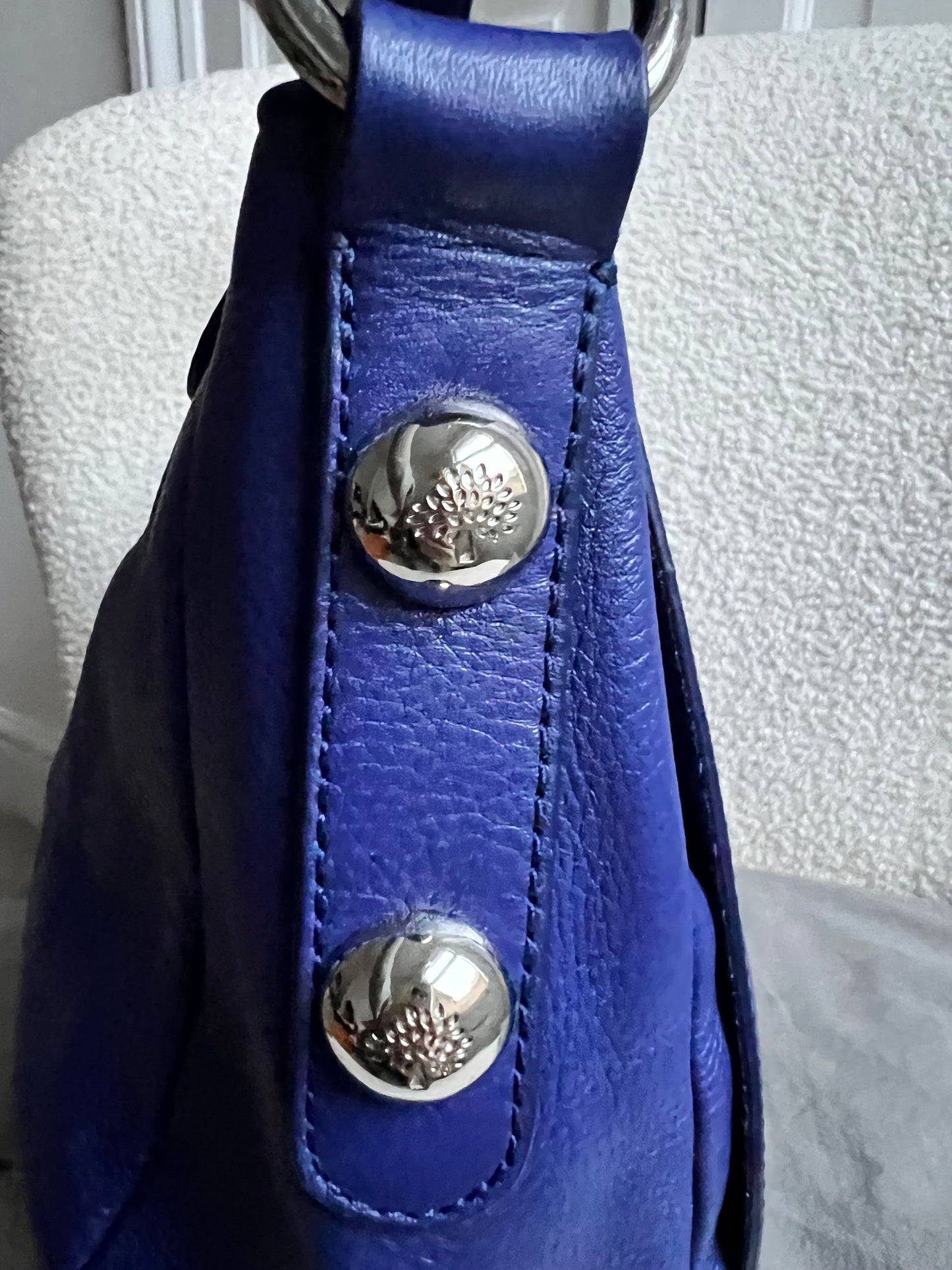 Mulberry Blue Daria Satchel (RRP £795)