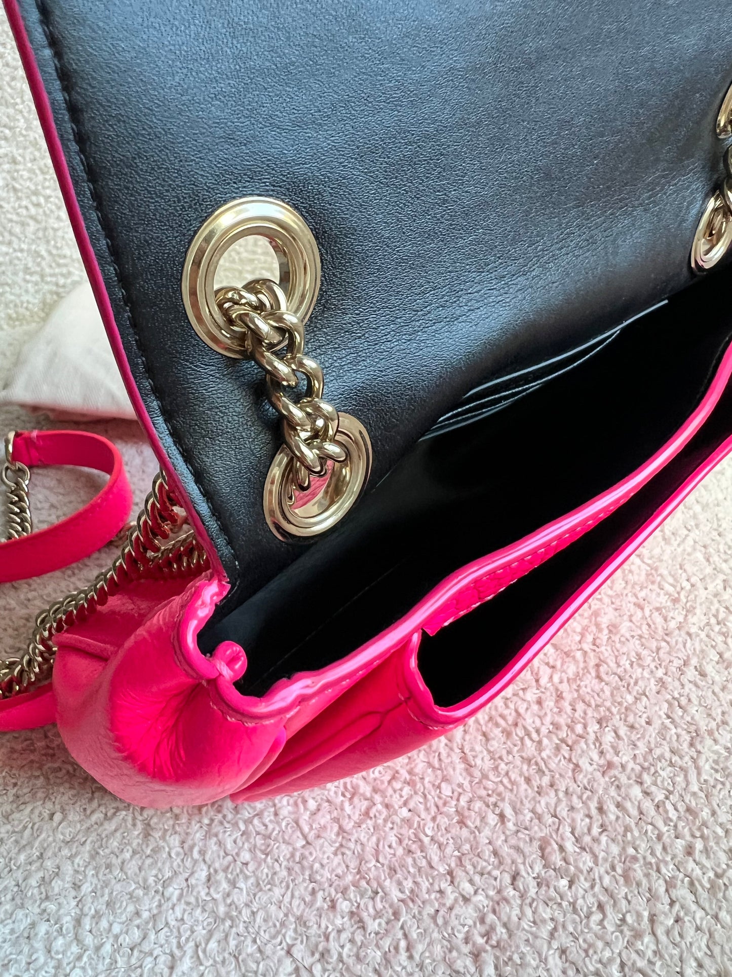 Mulberry Neon Pink Mini Darley Shoulder Bag (RRP £725)