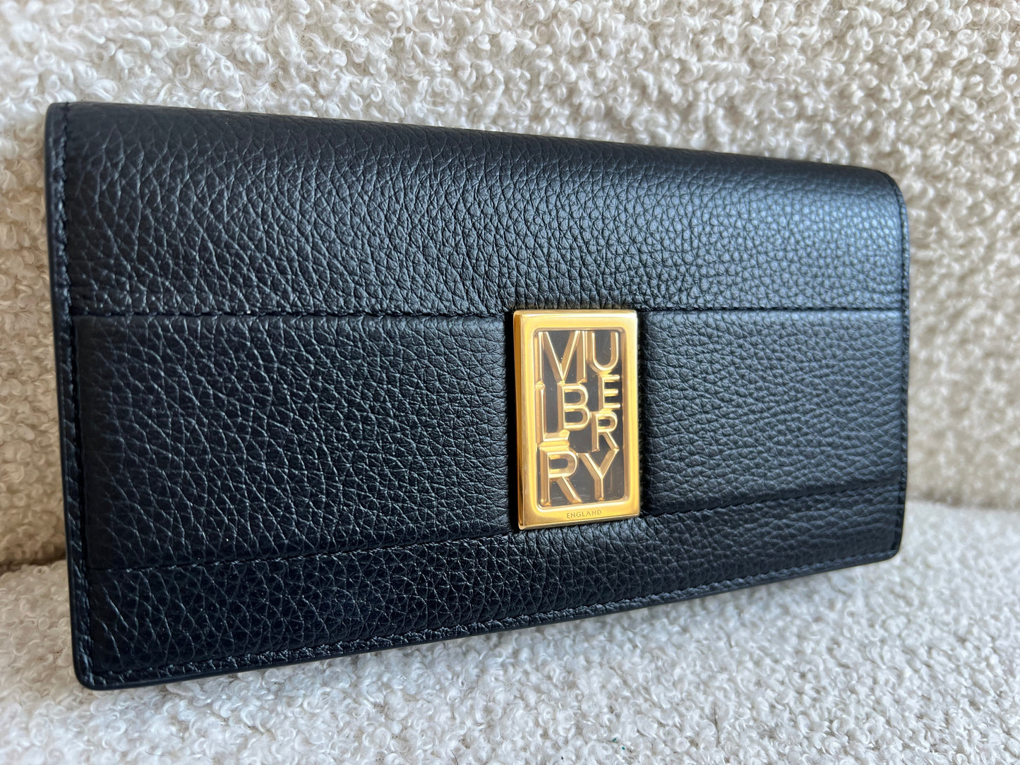 Mulberry Black Sadie Continental Wallet