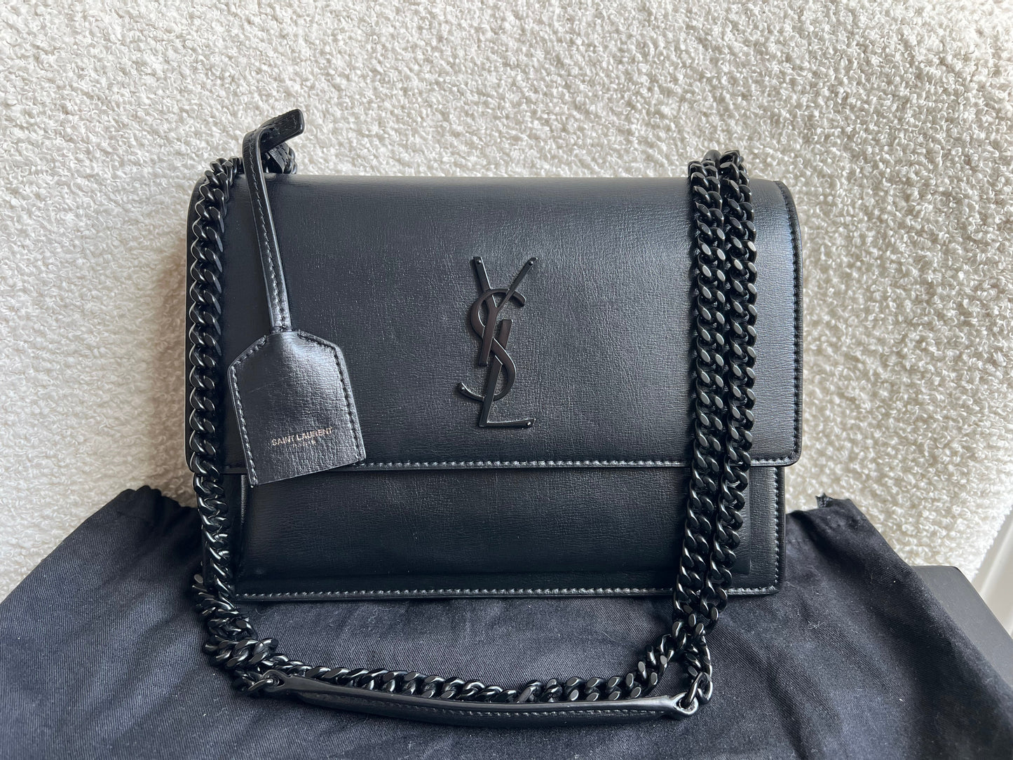 Yves Saint Laurent (YSL) Black on Black Medium Sunset (RRP £1,950)