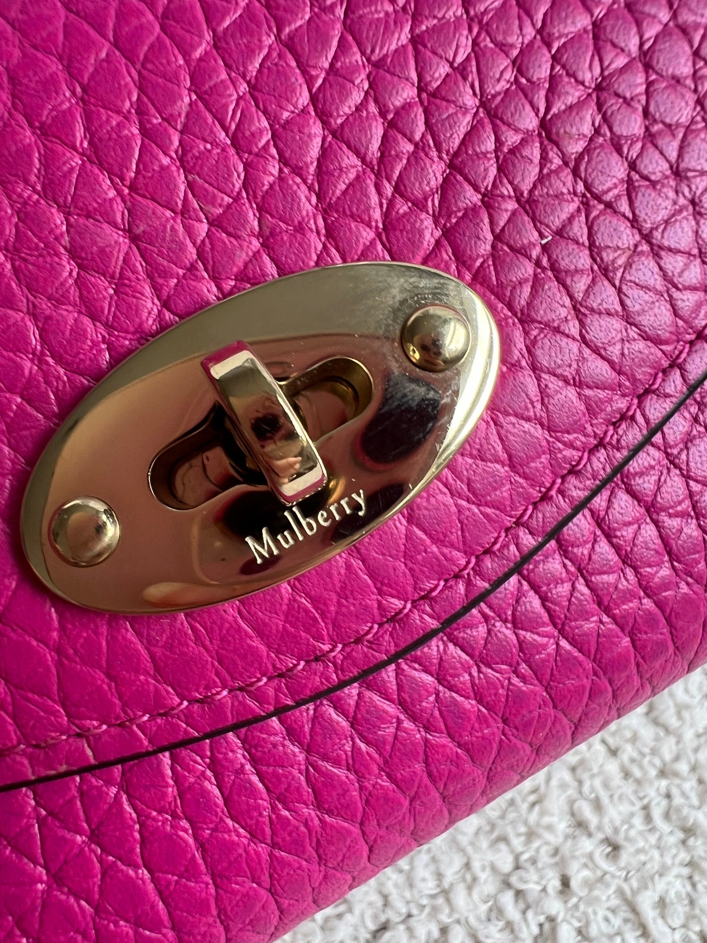 Mulberry Pink Darley Folded Multi Card Wallet (RRP £265)