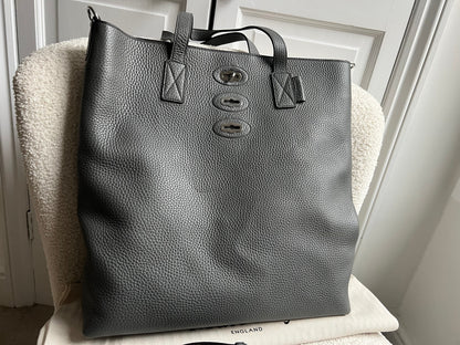Mulberry Brynmore Tote in Charcoal Grey heavy grain