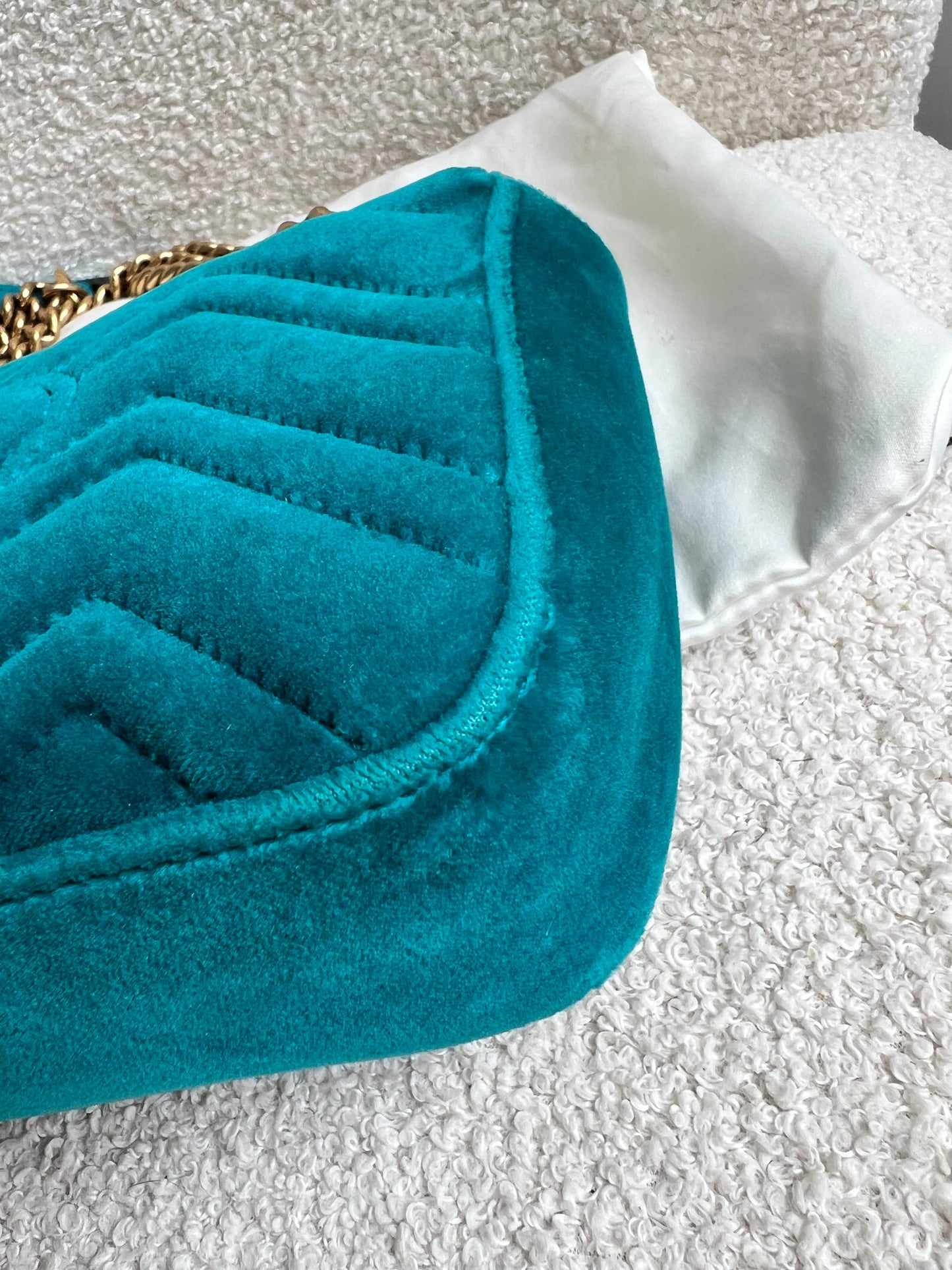 Gucci GG Mini Velvet Marmont Mini Shoulder Bag (RRP £1295)