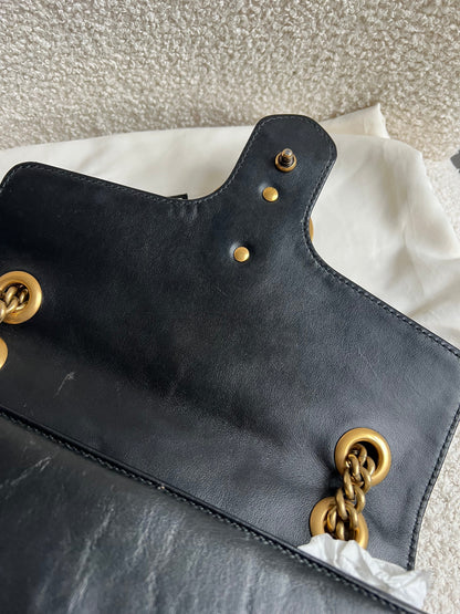 Gucci GG Black Marmont Small Shoulder Bag (RRP £2070)