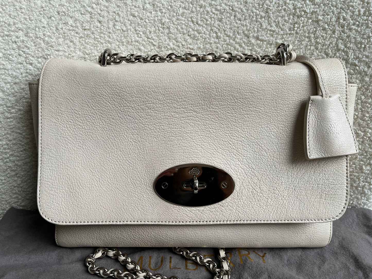 Mulberry White Medium Lily with Silver Hardware (RRP £1095)