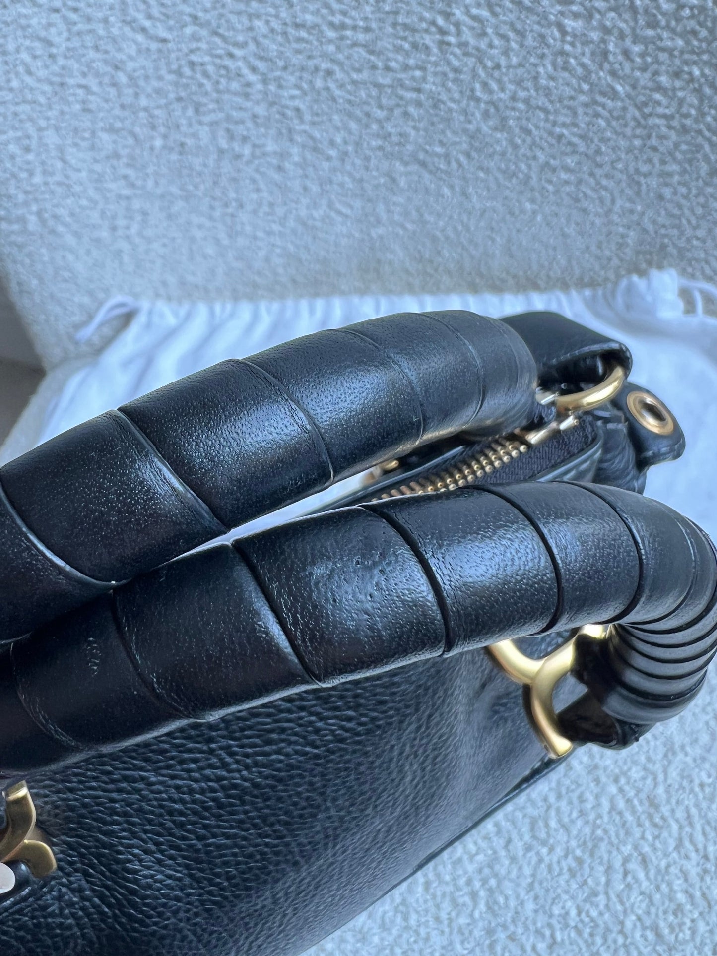 Chloe Black Mini Marcie Double Carry Bag