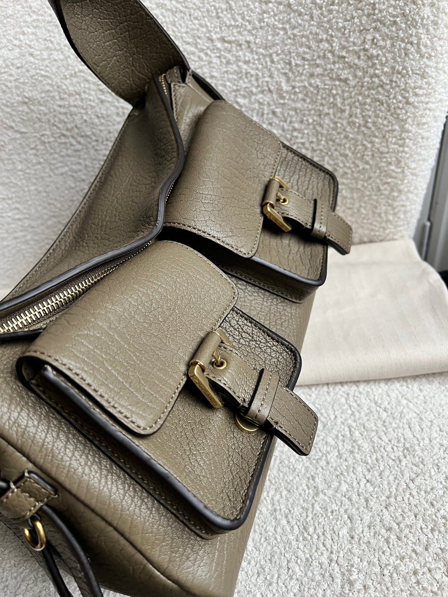 Mulberry Linen Green Maggie (RRP £995)