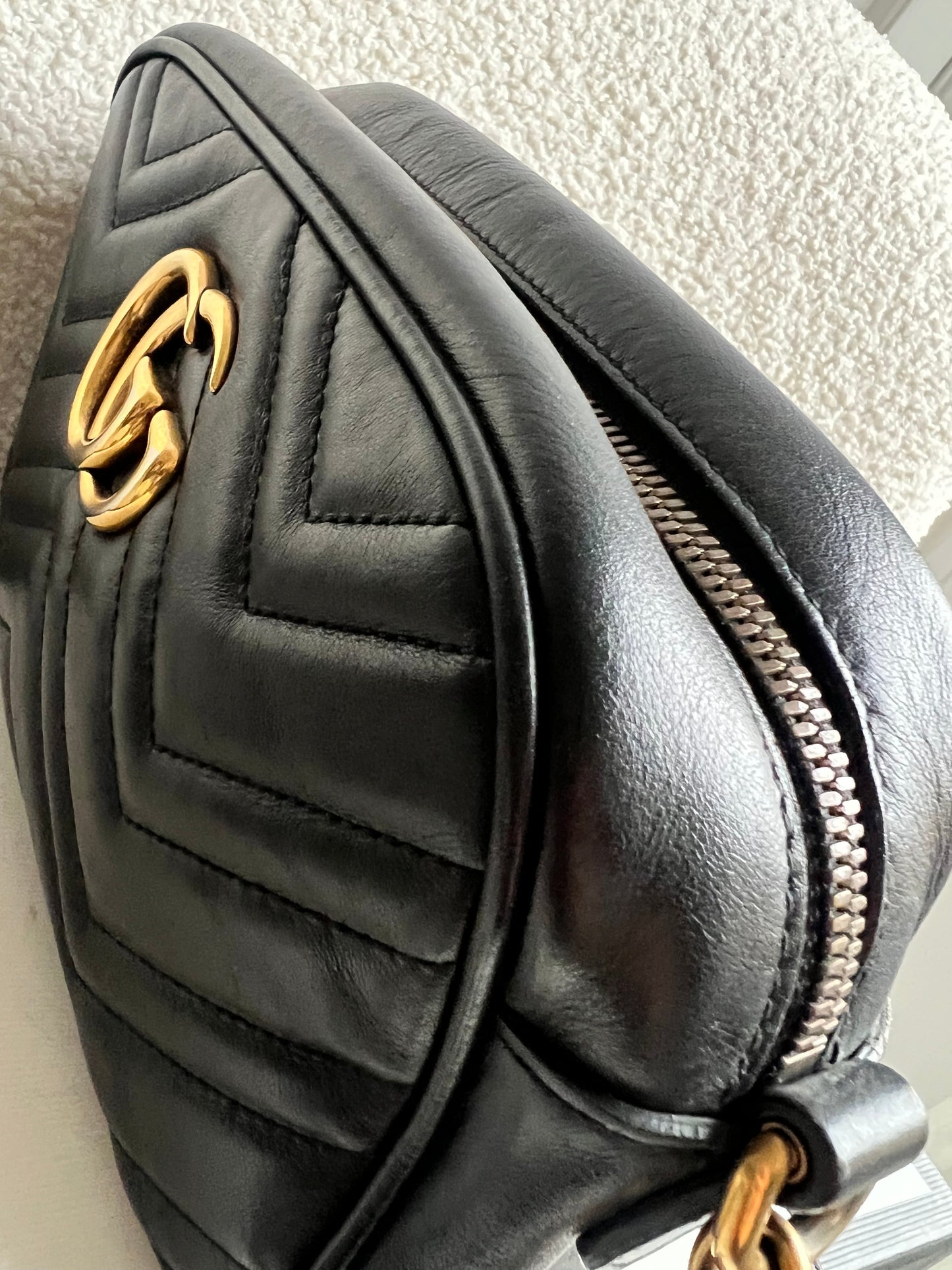 Gucci GG Black Marmont Small Shoulder Bag (RRP £1440)