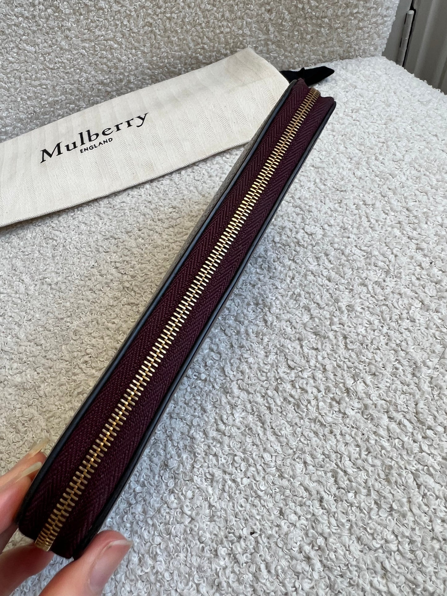 Mulberry Oxblood Continental Wallet (RRP £345)