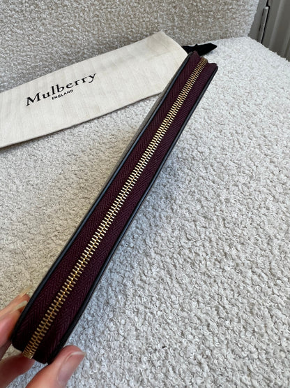 Mulberry Oxblood Continental Wallet (RRP £345)