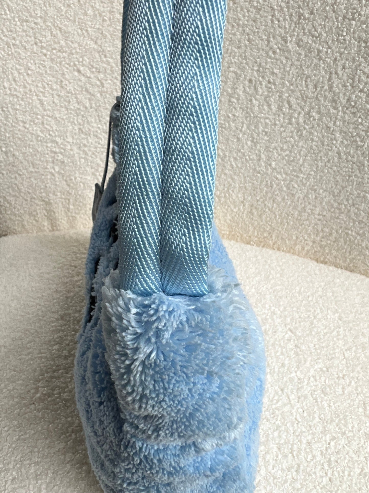 Prada Blue Re-edition 2000 Terry Cloth Shoulder Bag