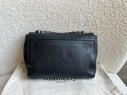 Mulberry Black Regular Lily with Silver Hardware (RRP £995)