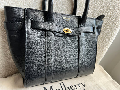 Mulberry Black Mini Zipped Bayswater (RRP £1095)