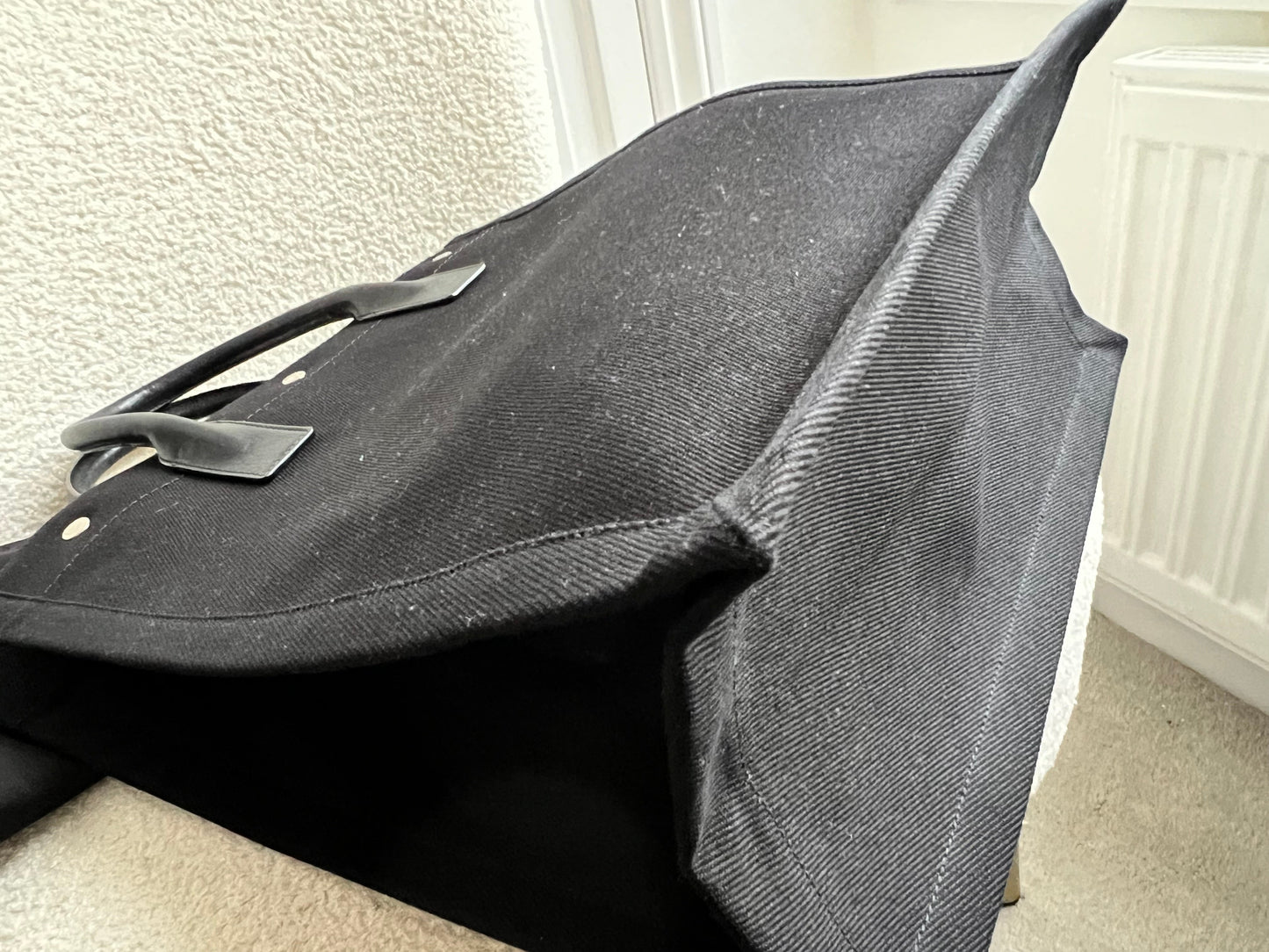 Yves Saint Laurent Rive Gauche NS Tote in Canvas and Printed Leather (RRP £1380)