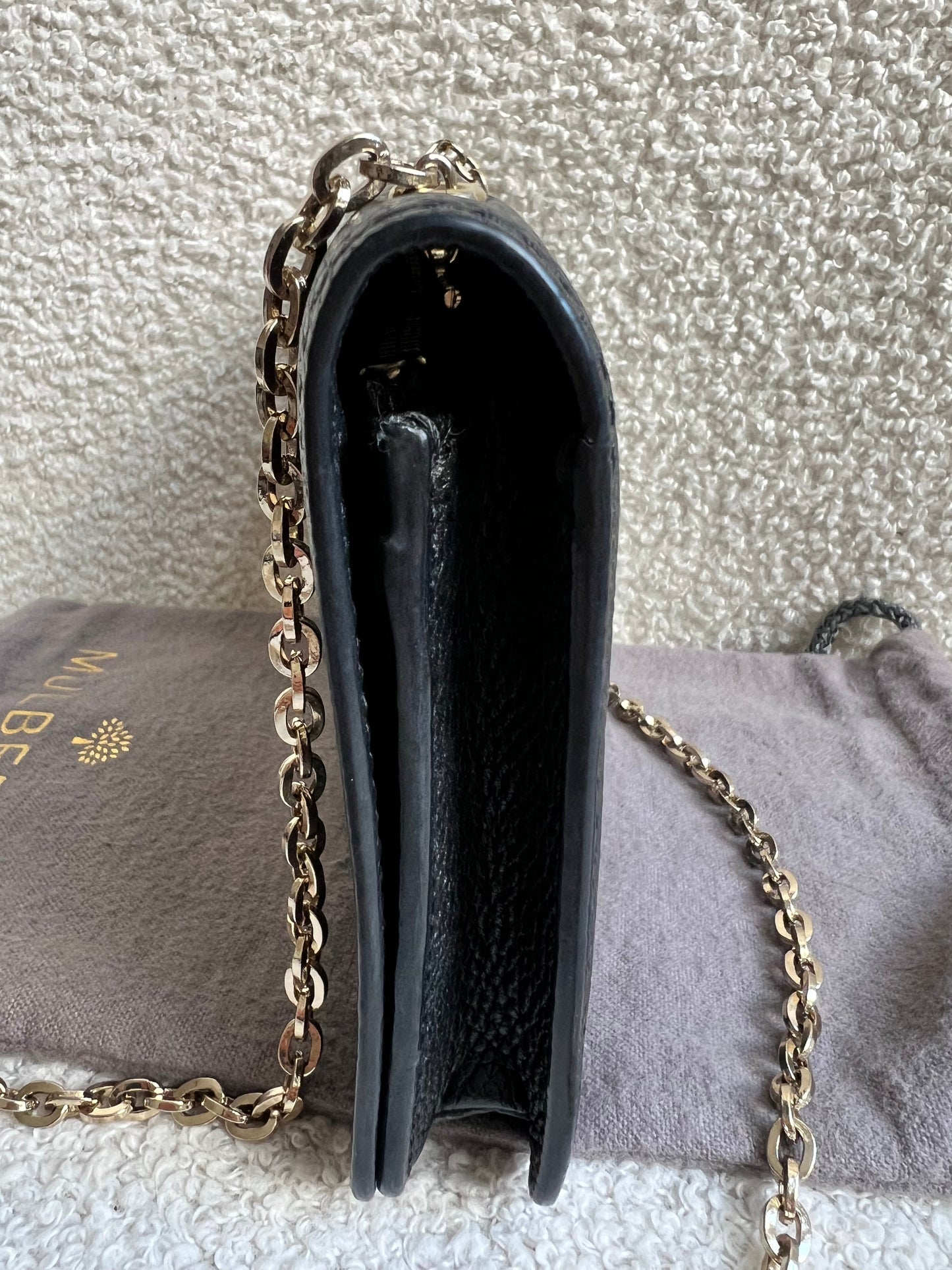 Mulberry Black Bayswater Clutch (RRP £495)