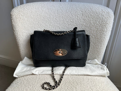 Mulberry Black Medium Lily with Silver Hardware (RRP £1095)