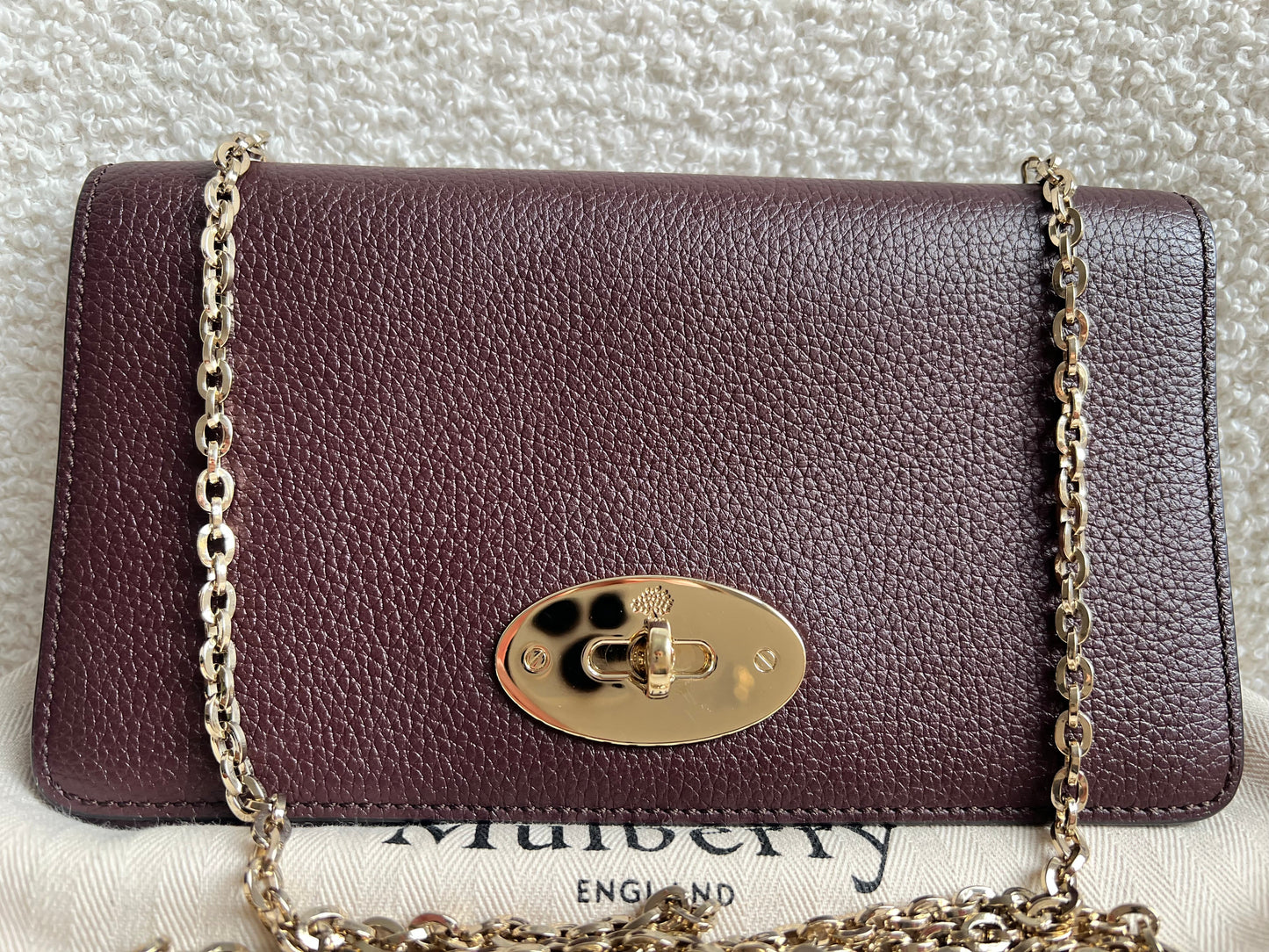 Mulberry Oxblood Bayswater Clutch (RRP £495)