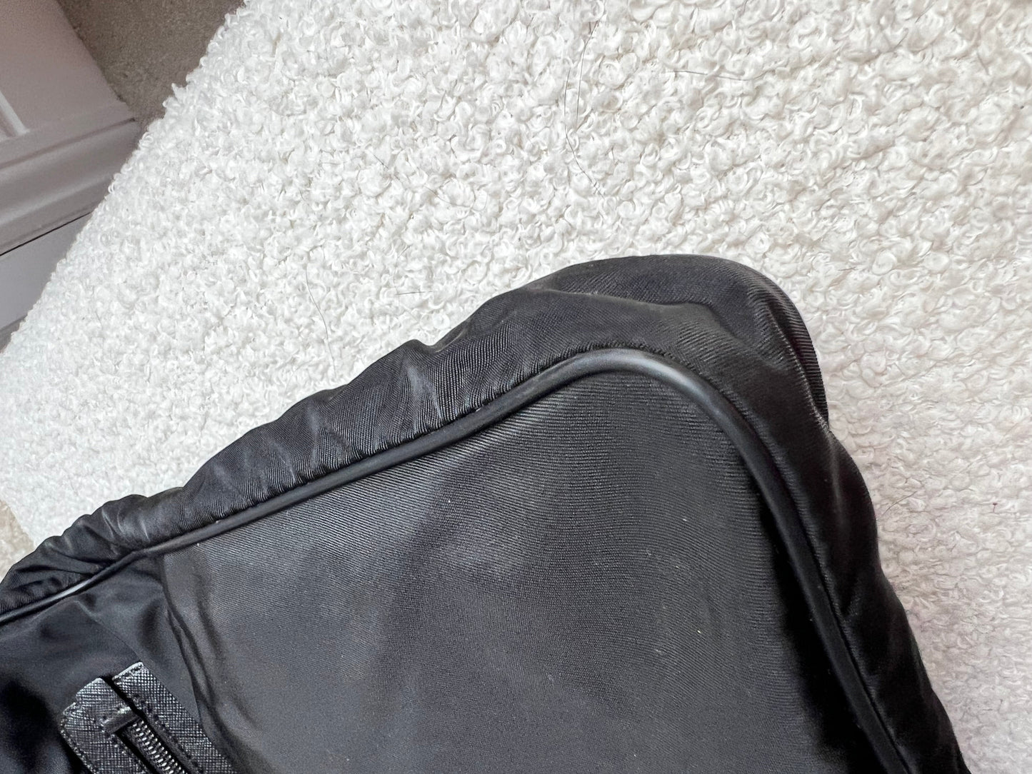 Prada Tessuto Nylon Black Messenger Bag