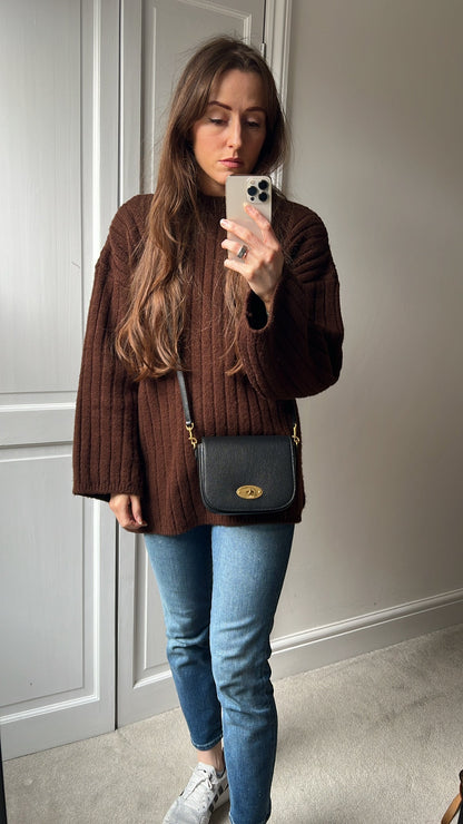 Mulberry Black Small Darley Satchel (RRP £595)
