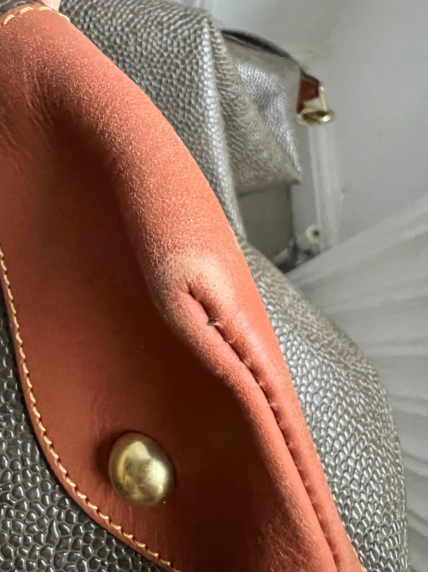 Mulberry Large Clipper Bag in Mole Cognac Scotchgrain (RRP £995)