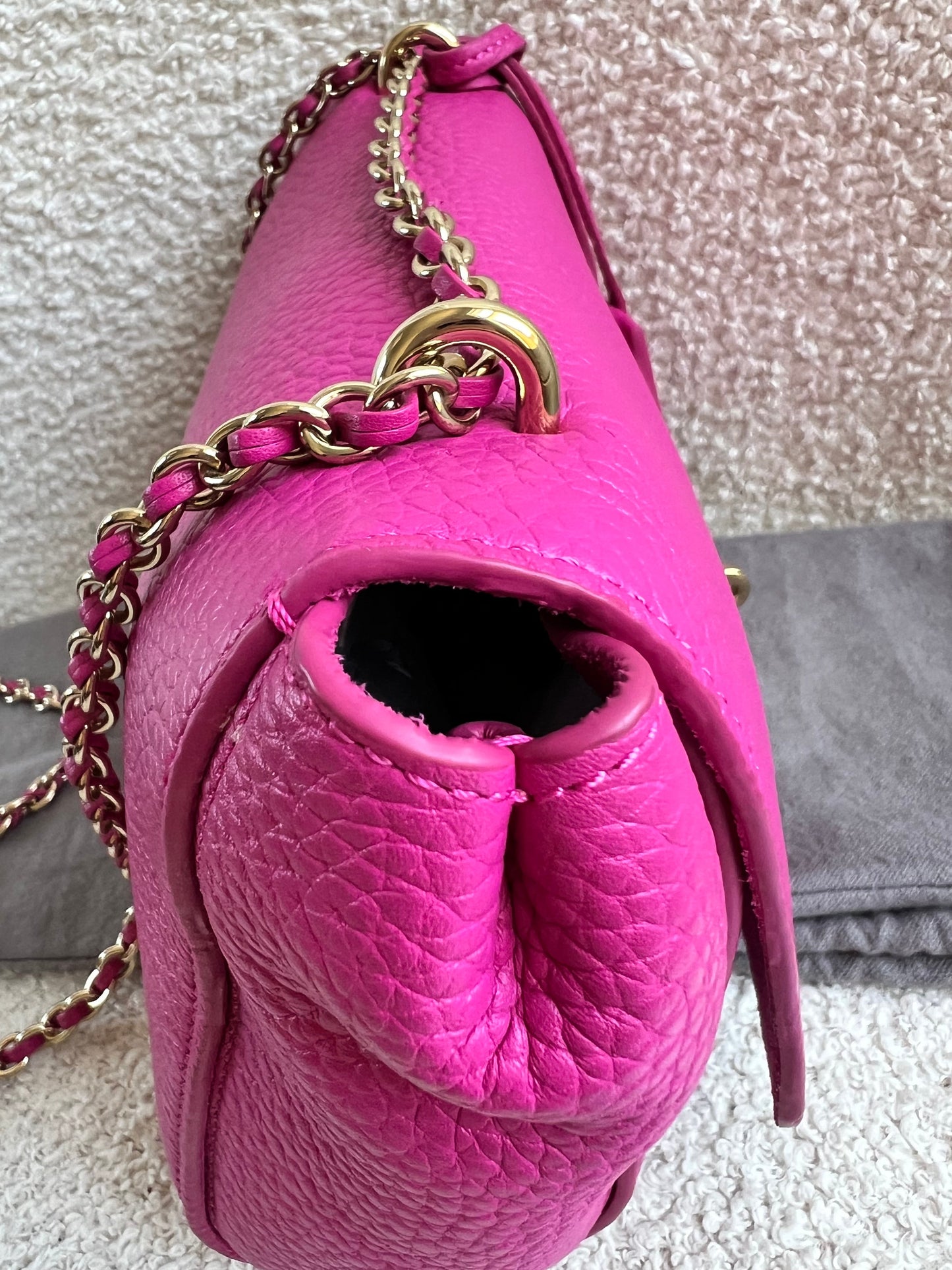 Mulberry Regular Lily in Mulberry Pink Heavy Grain (RRP £995)
