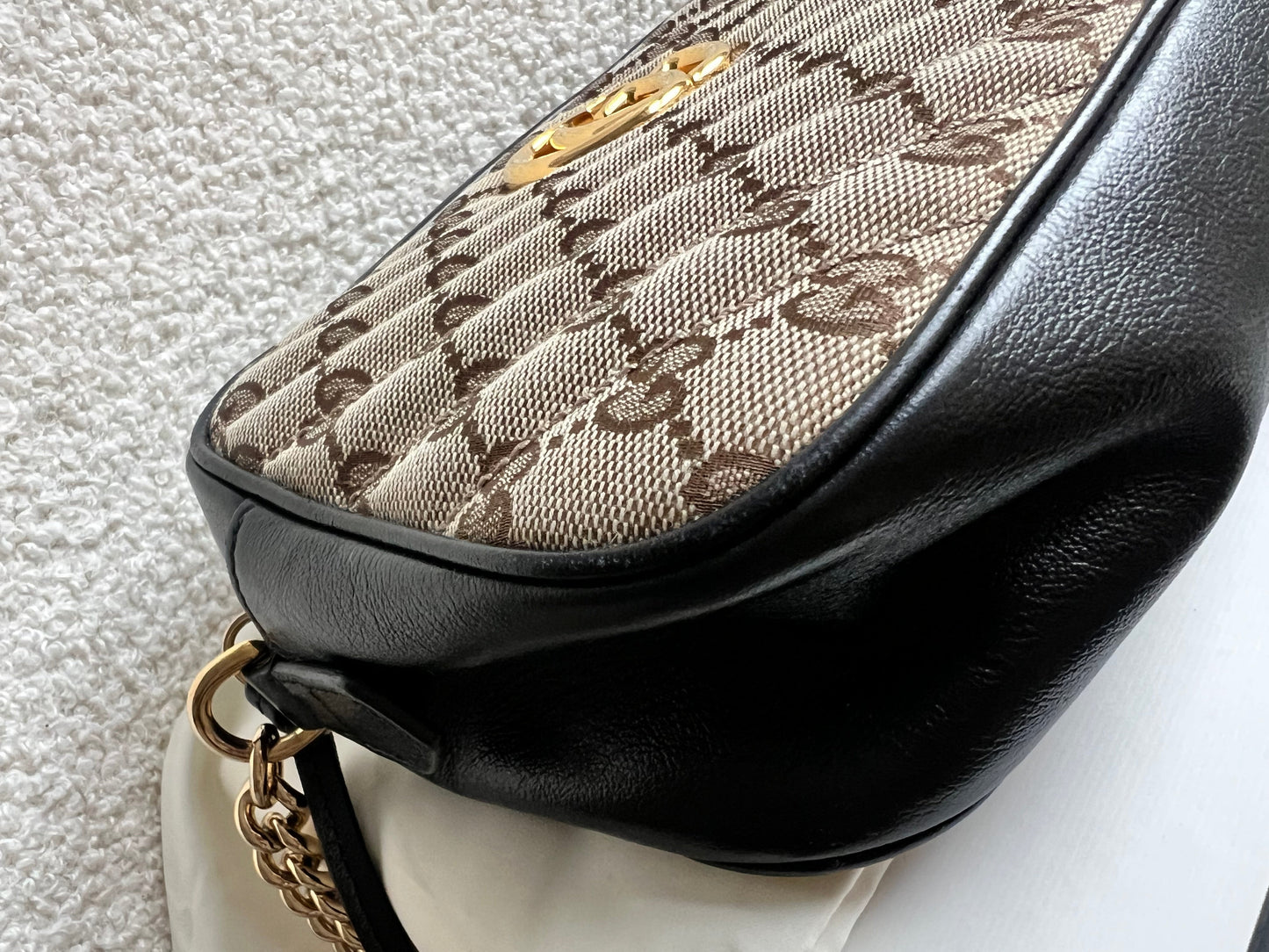 Gucci GG Marmont Canvas Small Shoulder Bag