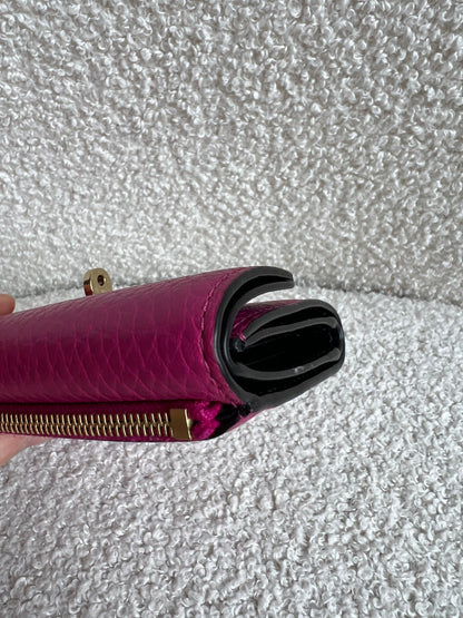 Mulberry Pink Darley Folded Multi Card Wallet (RRP £265)