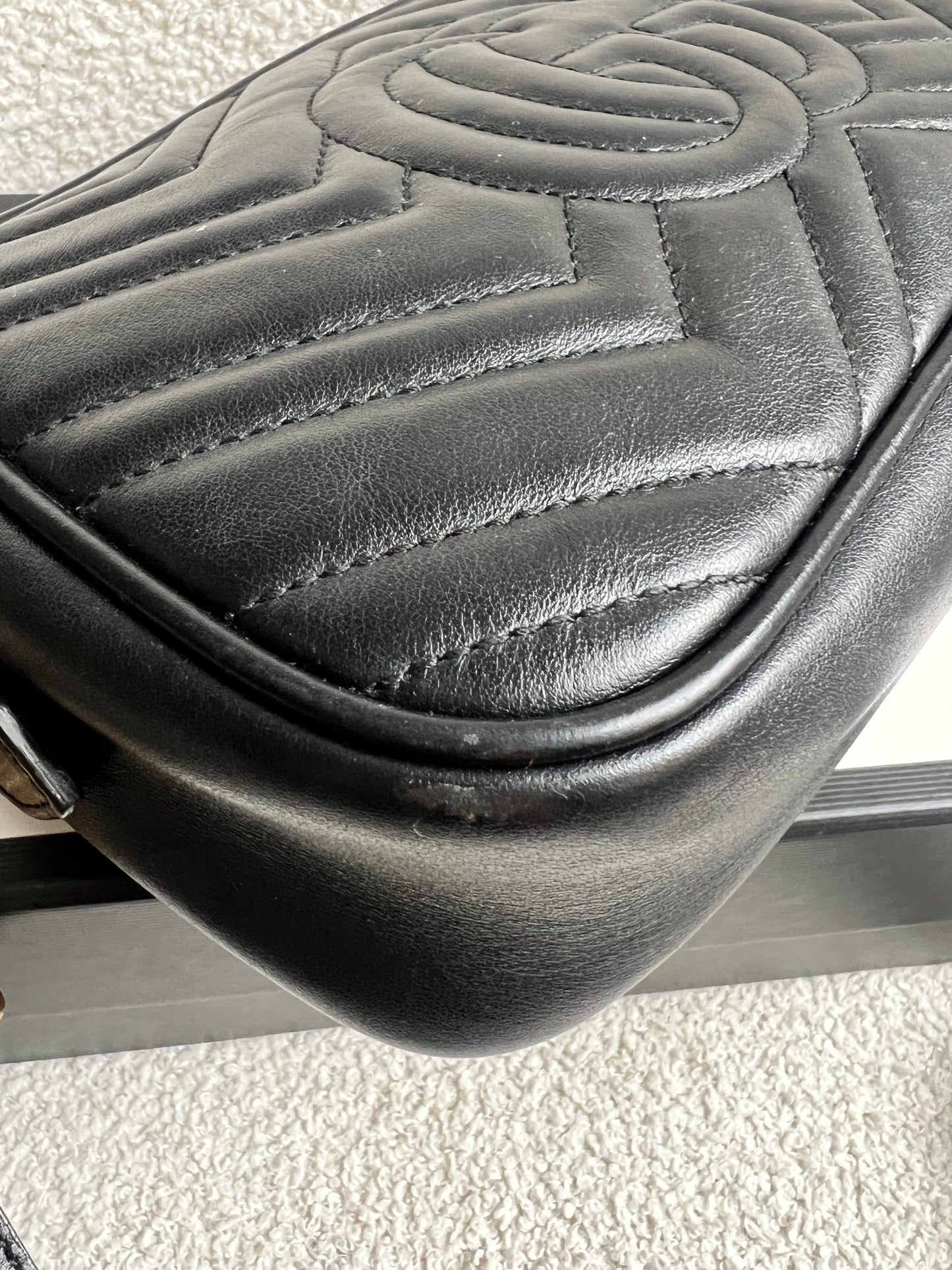 Gucci GG Black Marmont Small Shoulder Bag (RRP £1440)