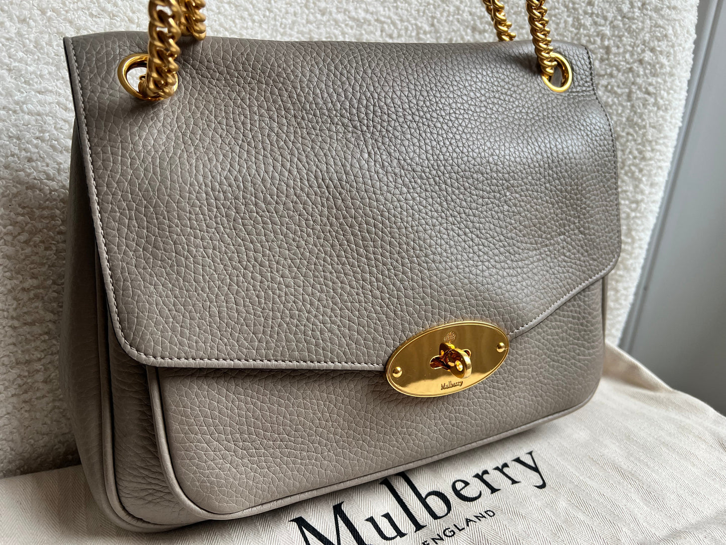 Mulberry Solid Grey Darley Shoulder Bag (RRP £1095)