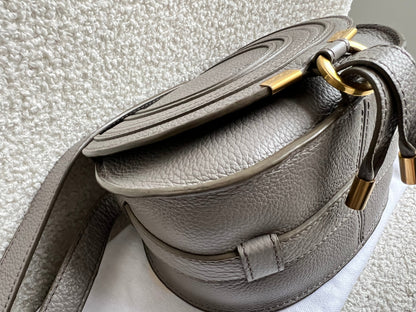 Chloe Small Cashmere Grey Marcie Saddle Bag (RRP £1050)