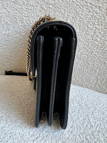 Gucci Interlocking GG Black Small Shoulder Bag