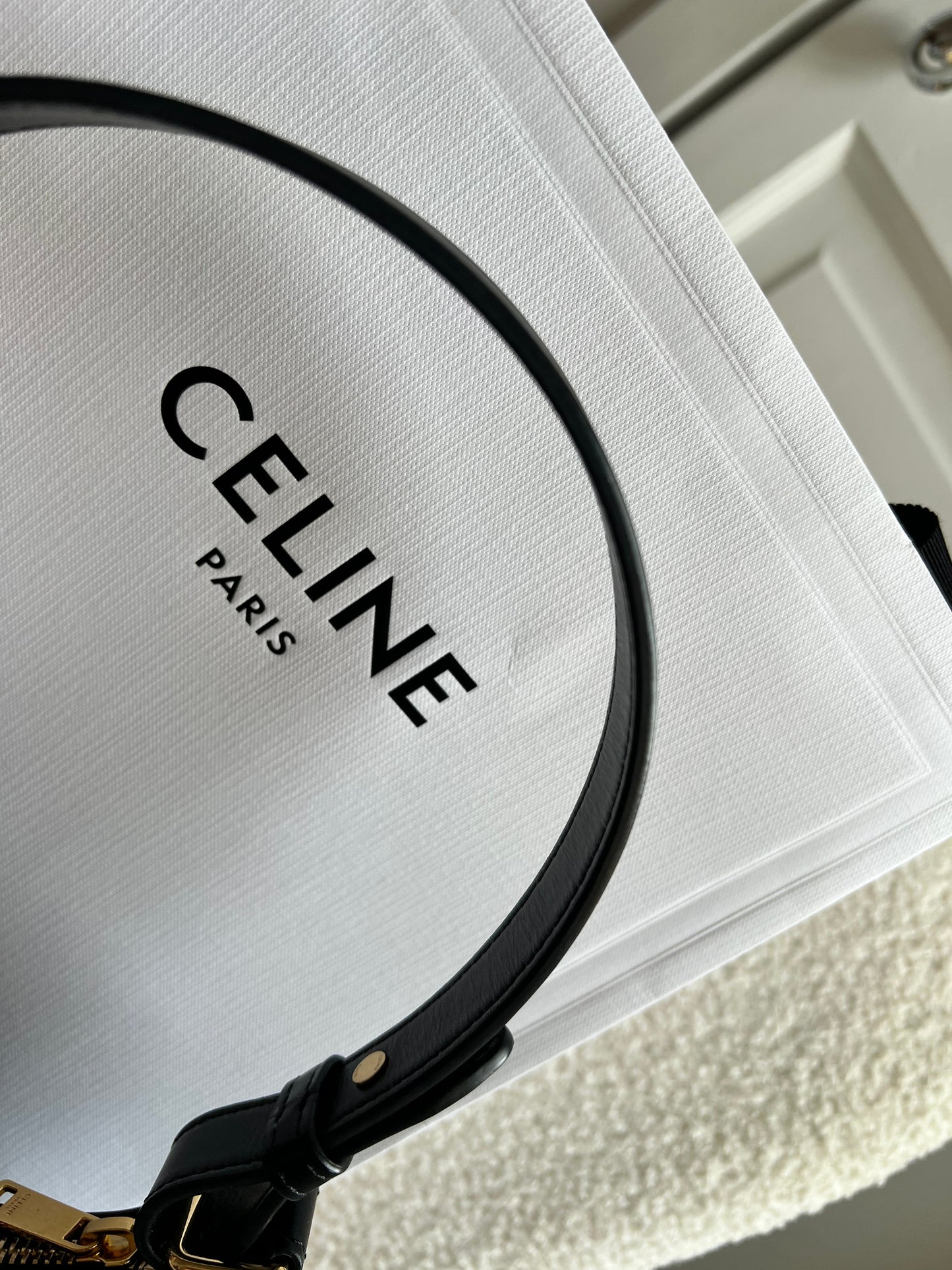 Celine Medium Ava Triomphe in Black (RRP £1850)