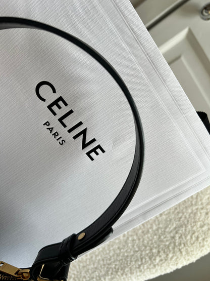 Celine Medium Ava Triomphe in Black (RRP £1850)