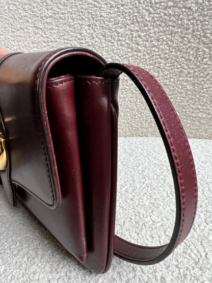 Gucci Burgundy Small Arli Shoulder Bag