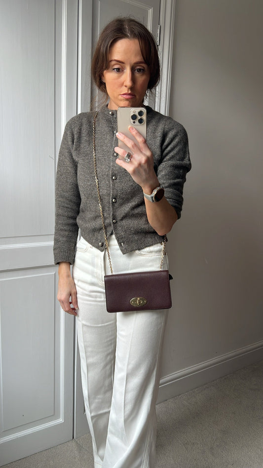 Mulberry Oxblood Bayswater Clutch (RRP £495)