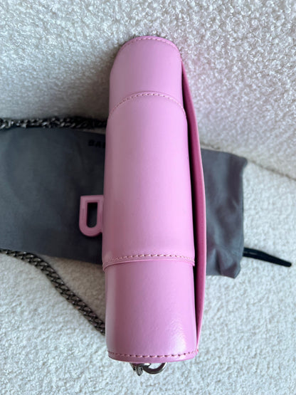 Balenciaga Pink Hourglass Wallet on Chain (RRP £1190)