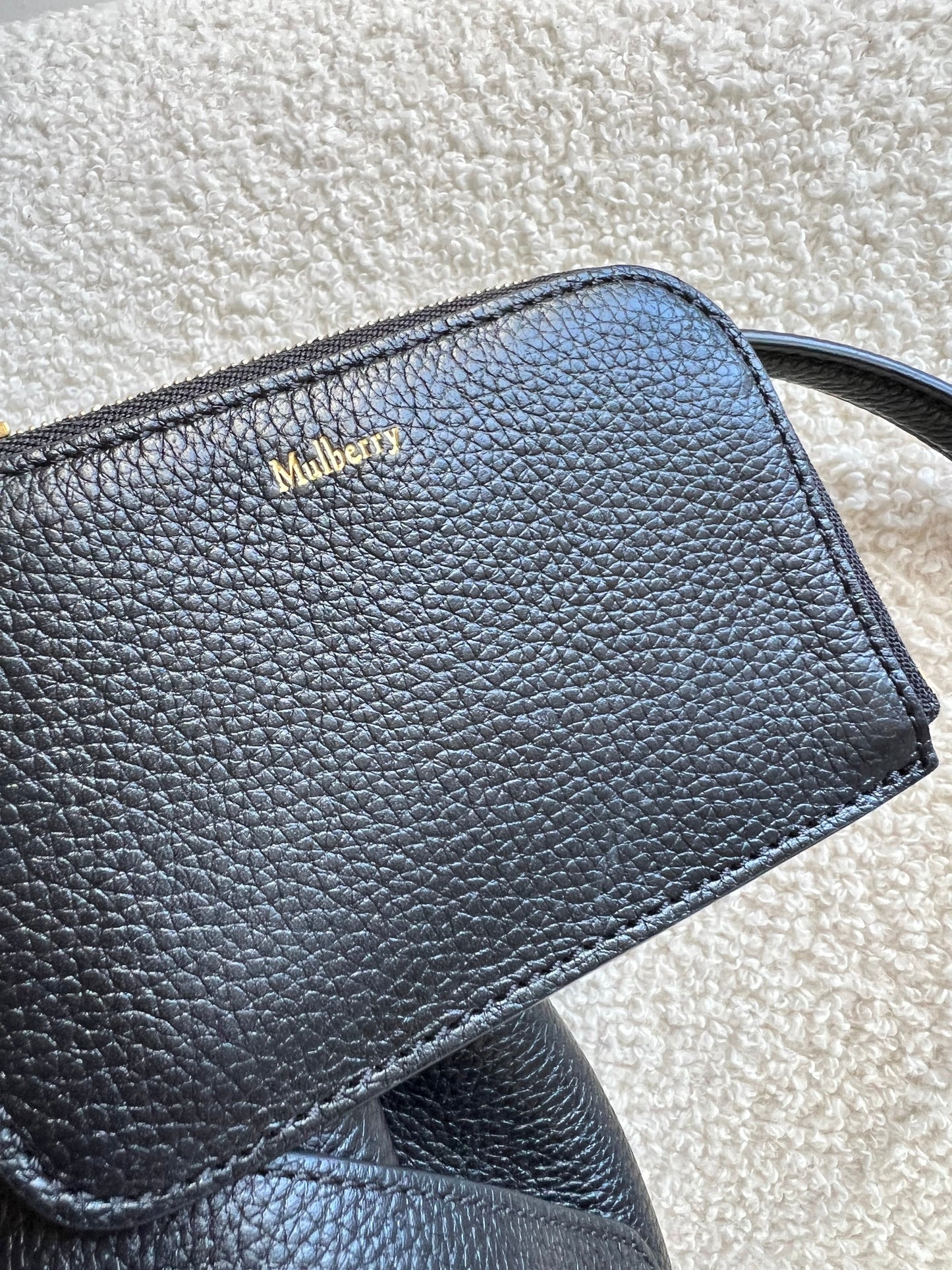 Mulberry Black Abbey Bucket Bag (RRP £695)